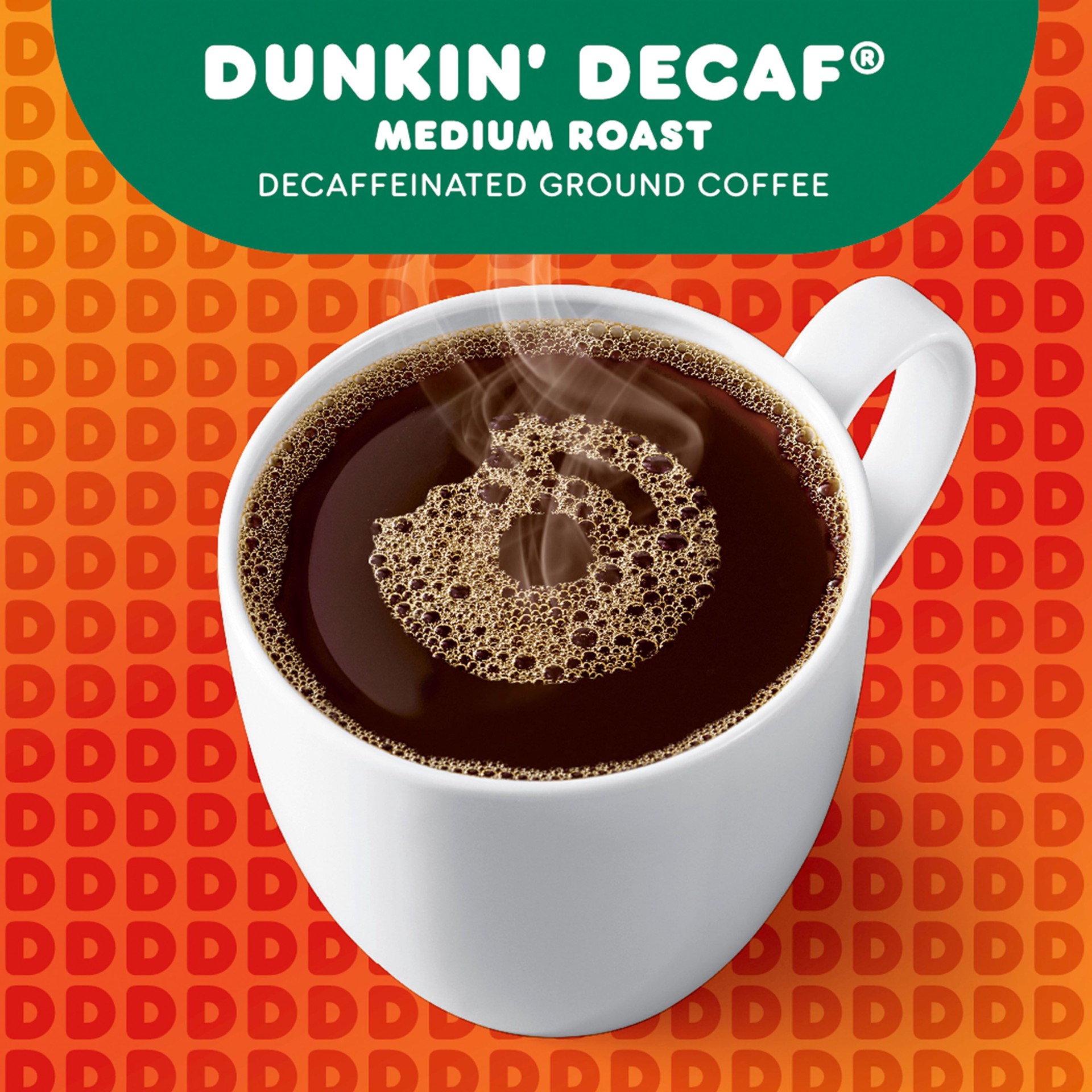 slide 3 of 6, Dunkin' Canister Decaf Medium Roast Coffee- 30 oz, 30 oz