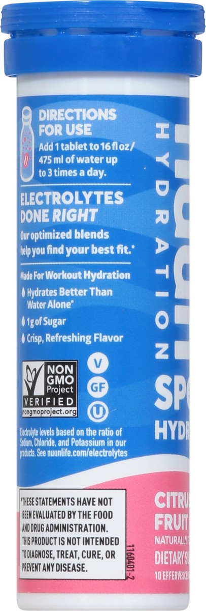 slide 3 of 9, Nuun Tablets Citrus Fruit Sport Hydration 10 Tablets, 10 ct