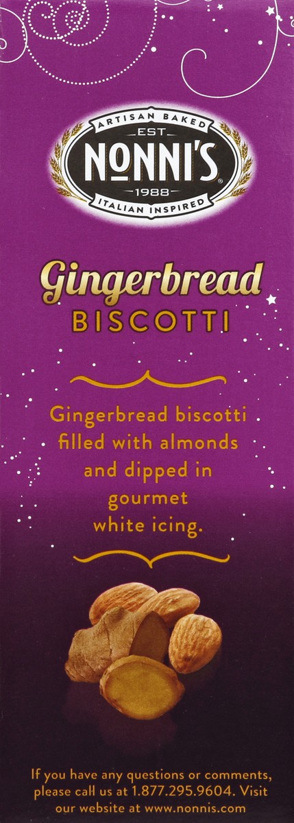 slide 2 of 4, Nonni's Seasonal Favorites Gingerbread Biscotti 8 ea, 6.88 oz