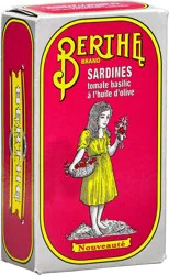 Berthe Sardines in Tomato Sauce with Basil and Olive Oil