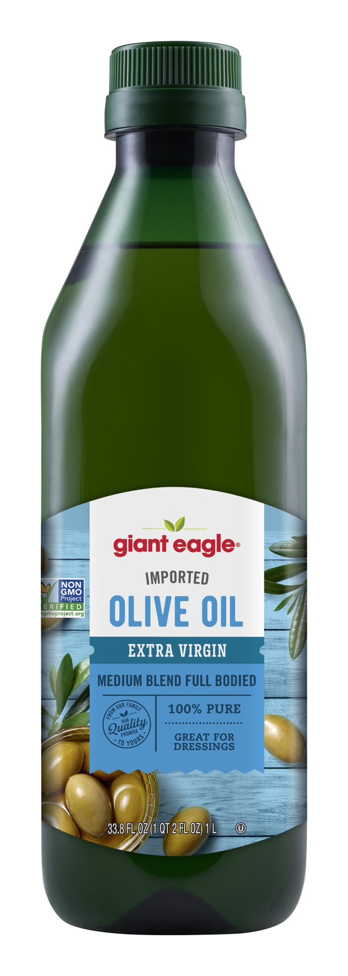slide 1 of 1, Giant Eagle Med Blend Extra Virgin Olive Oil, 33.8 oz