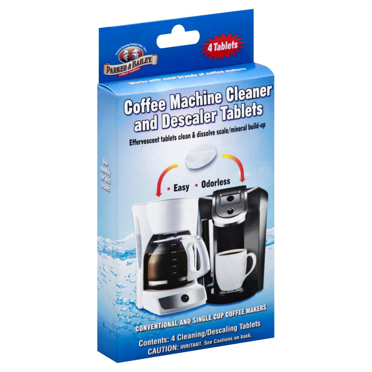 slide 1 of 4, Parker & Bailey Coffee Cleaner And Descailing Tablets, 4 ct