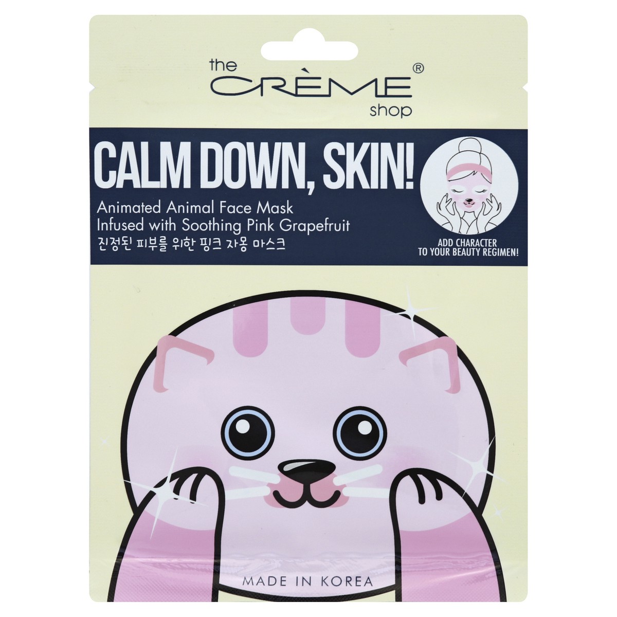 slide 2 of 3, The Crème Shop Chill Out, Skin! Arctic Fox Face Mask, 1 ct