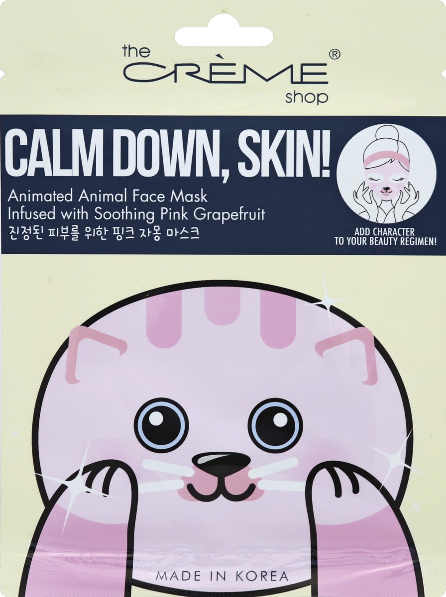 slide 1 of 3, The Crème Shop Chill Out, Skin! Arctic Fox Face Mask, 1 ct