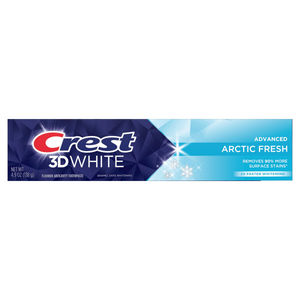 slide 20 of 29, Crest 3DWhite Advanced Teeth Whitening Toothpaste, Arctic Fresh, 4.9 oz, 4.9 oz