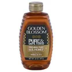 Golden Blossom Honey Premium Pure & Unfiltered Honey 32 oz