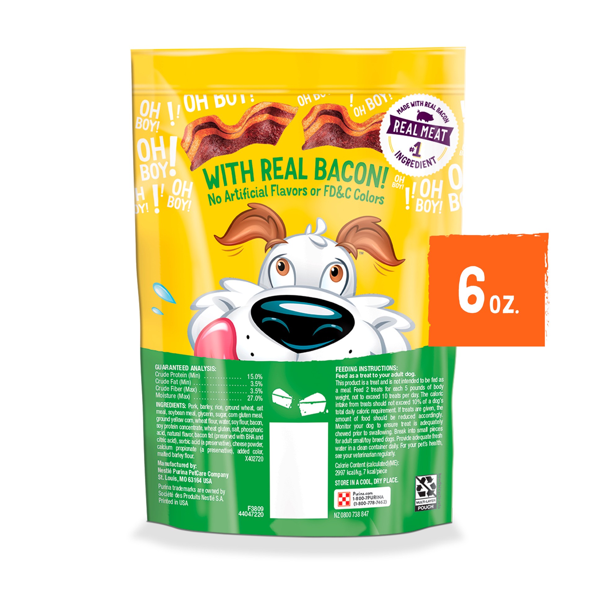 slide 6 of 9, Beggin' Purina Beggin' Dog Treats, Fun Size With Bacon and Cheese Flavor, 6 oz