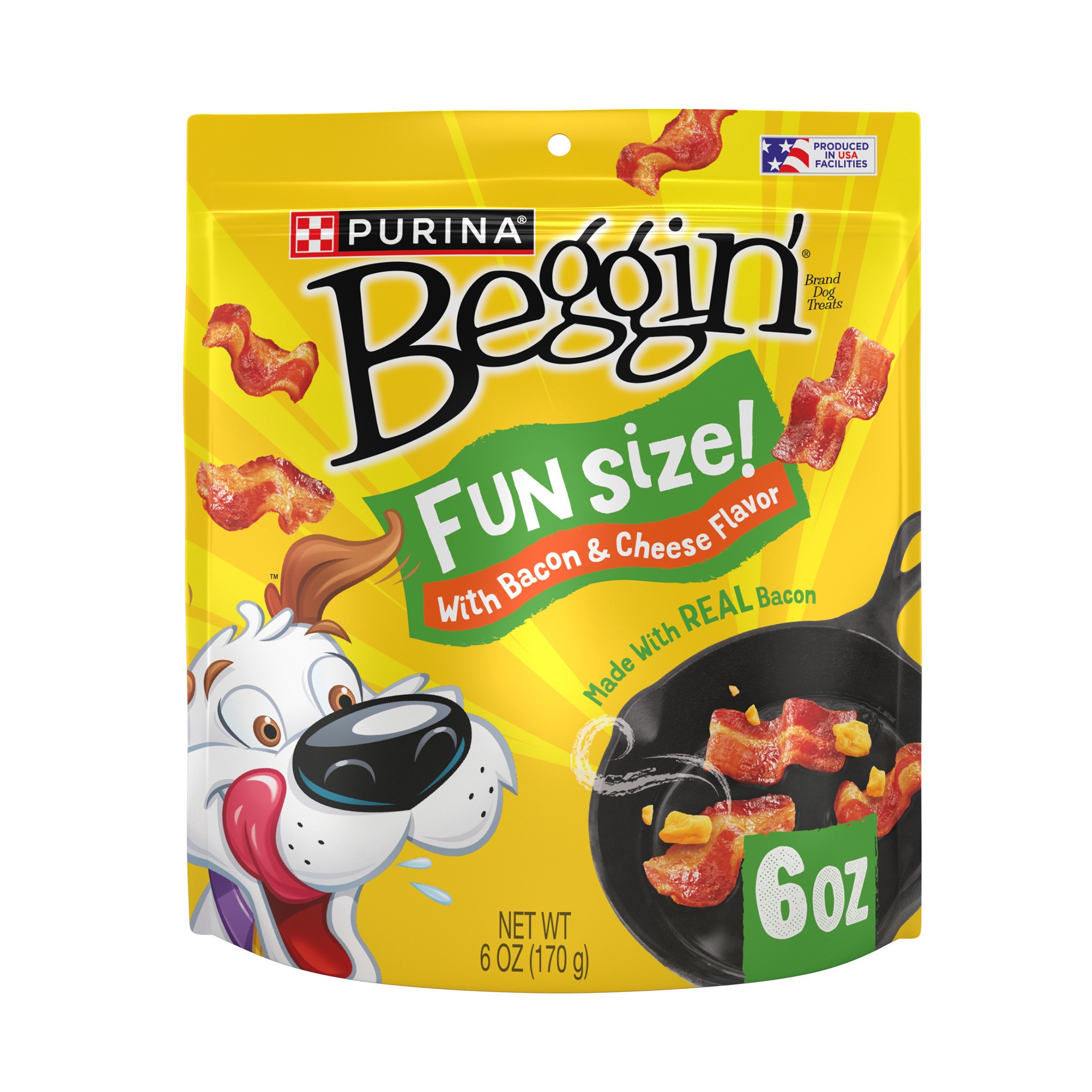 slide 1 of 9, Beggin' Purina Beggin' Dog Treats, Fun Size With Bacon and Cheese Flavor, 6 oz