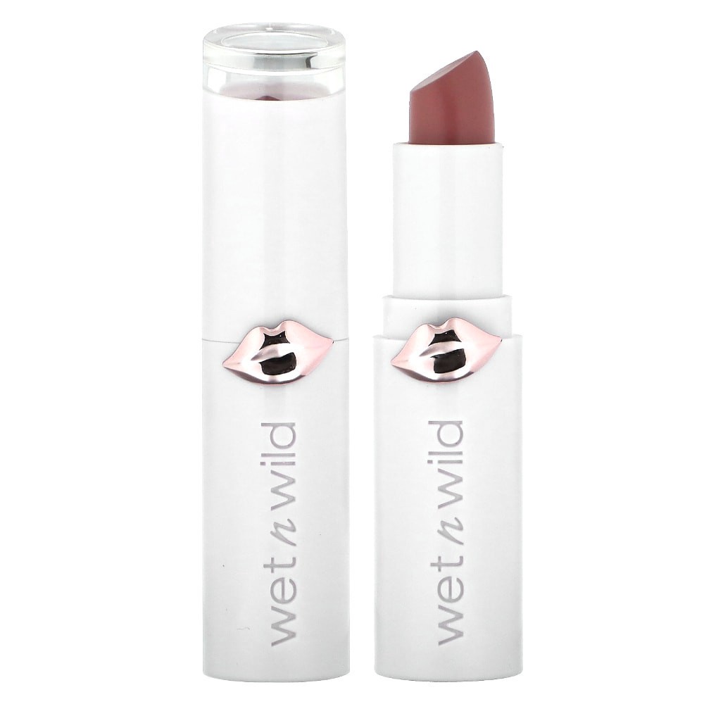 slide 1 of 2, wet n wild Mega Last Lip Stick High Shine Mad Mauve, 0.11 oz