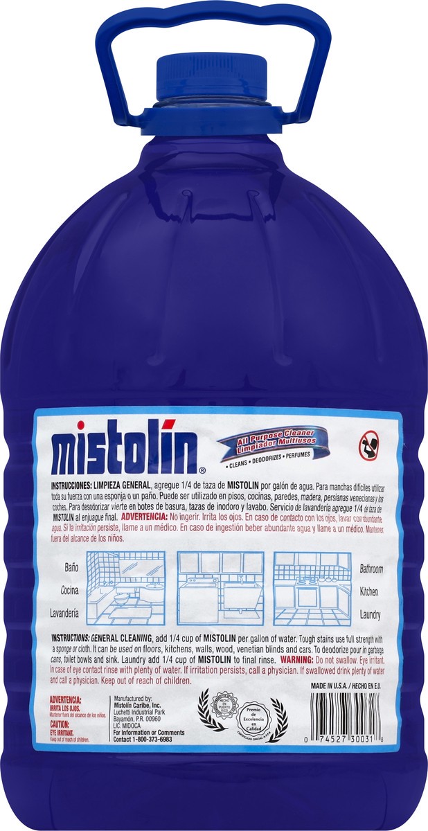 slide 2 of 3, Mistolin Multipurpose Cleaner&Deodorizer Lavender, 128 oz