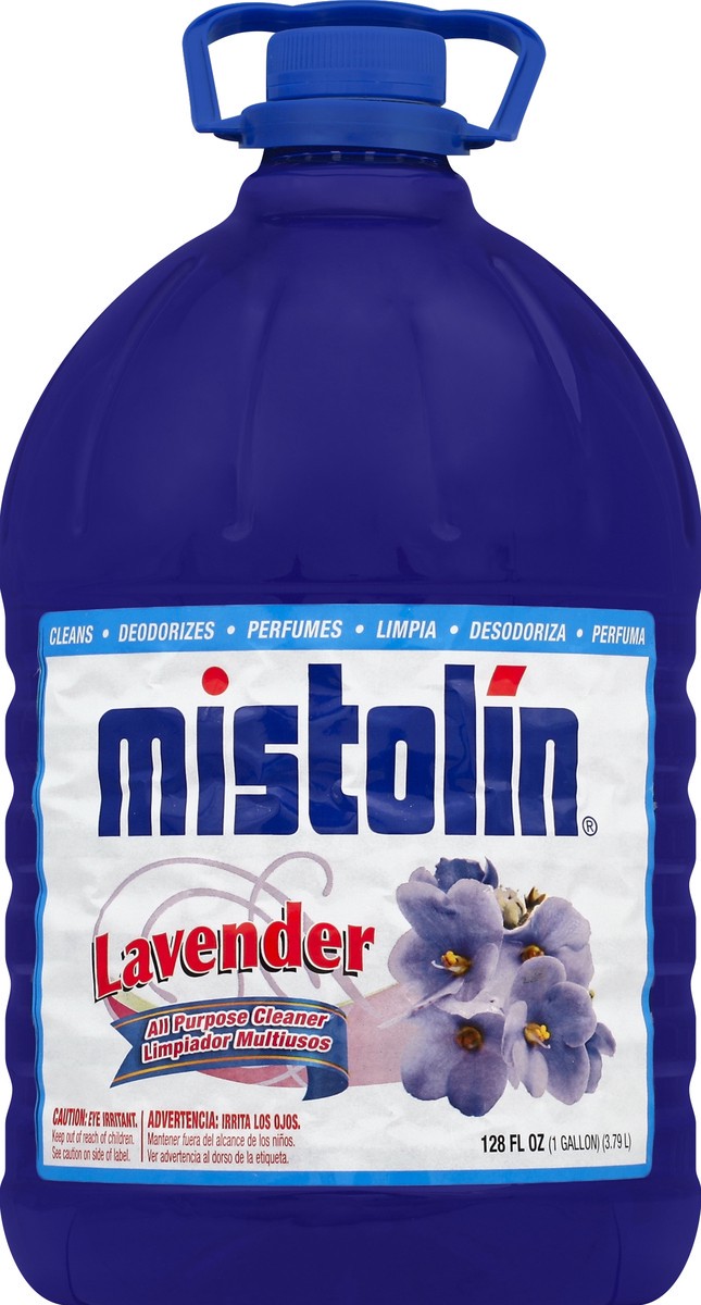 slide 1 of 3, Mistolin Multipurpose Cleaner&Deodorizer Lavender, 128 oz