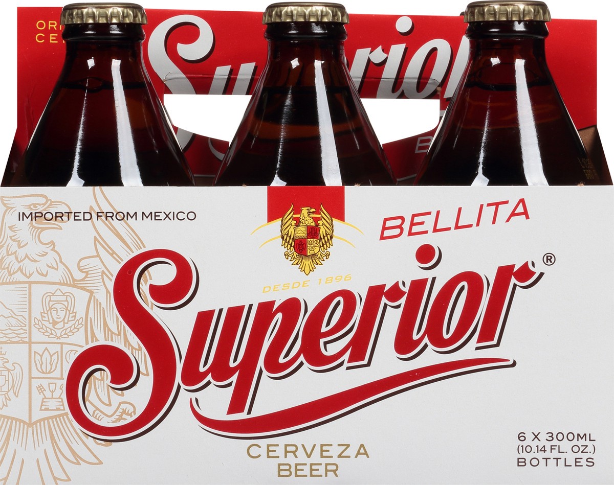 slide 3 of 12, Superior Bellita Mexican Beer, 6 ct; 10.14 oz