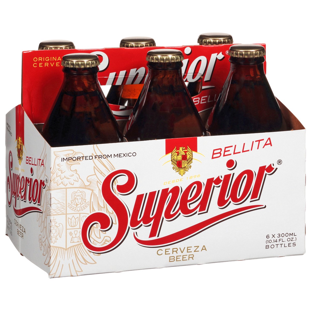 slide 9 of 12, Superior Bellita Mexican Beer, 6 ct; 10.14 oz
