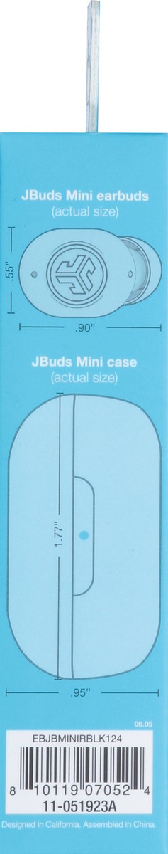 slide 5 of 12, JLab Black JBuds True Wireless Earbuds Mini 1 ea, 1 ct