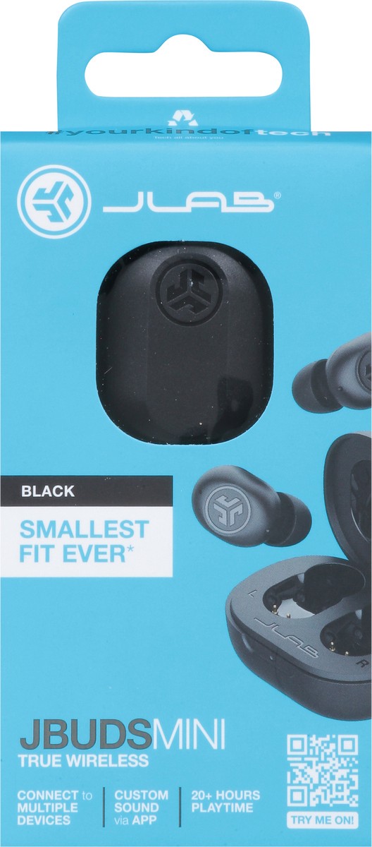 slide 8 of 12, JLab Black JBuds True Wireless Earbuds Mini 1 ea, 1 ct