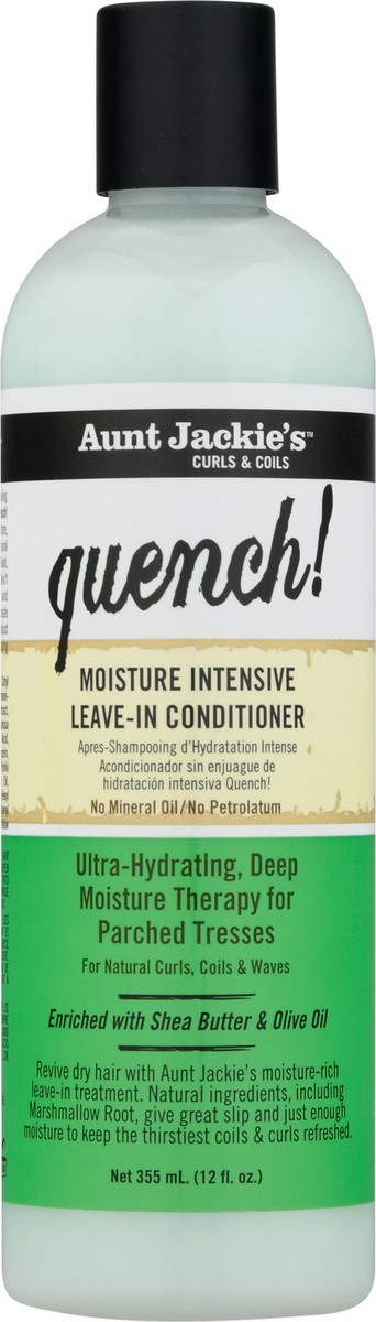 slide 3 of 9, Aunt Jackie's Quench Moisture Intensive Leave In Conditioner, 12 fl oz