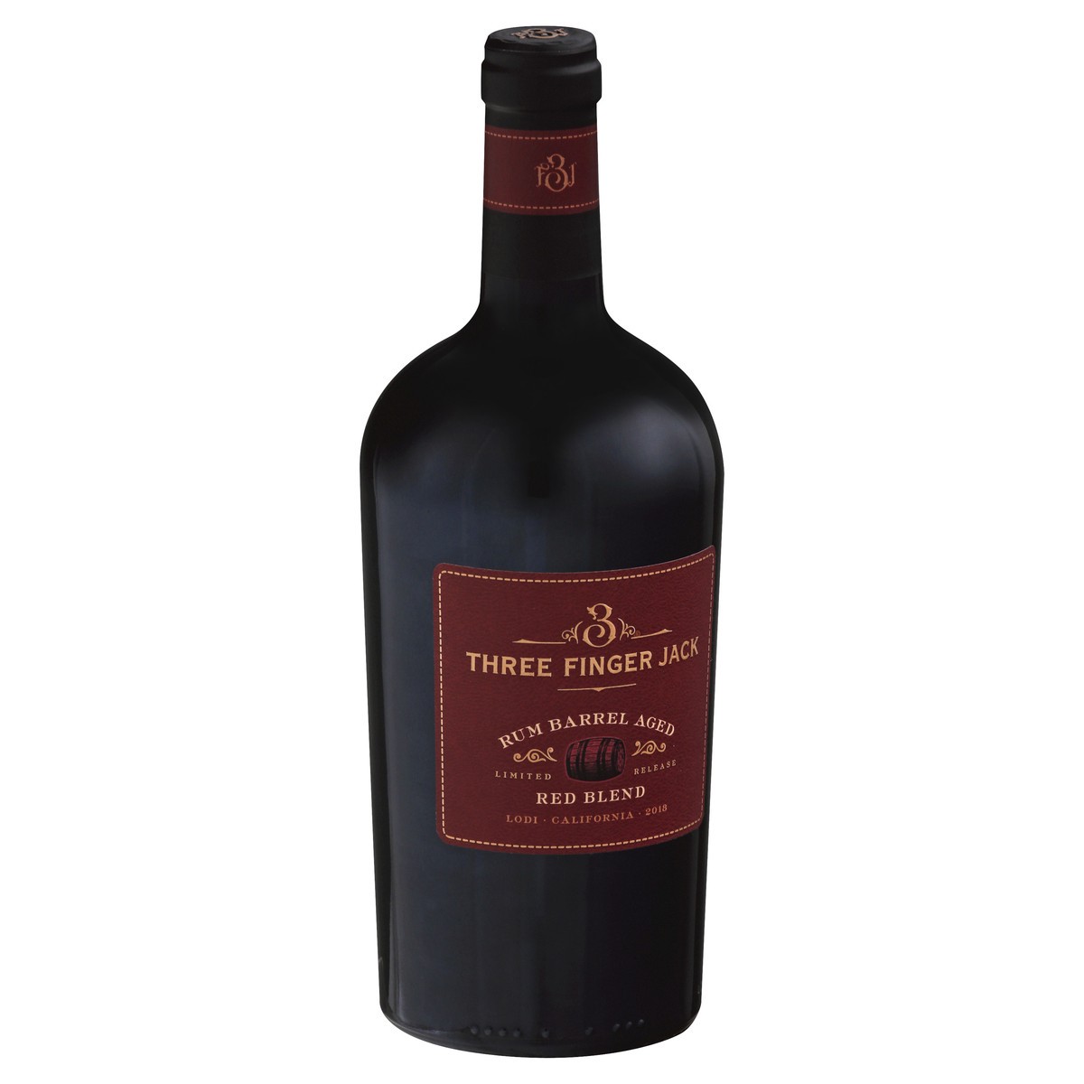 slide 6 of 9, Three Finger Jack Red Blend, Rum Barrel Aged, Lodi California, 1 ct