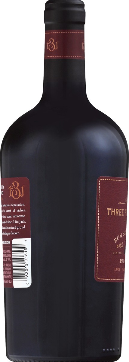 slide 7 of 9, Three Finger Jack Red Blend, Rum Barrel Aged, Lodi California, 1 ct