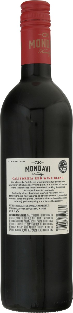 slide 4 of 9, CK Mondavi and Family California Red Blend 750 ml, 750 ml