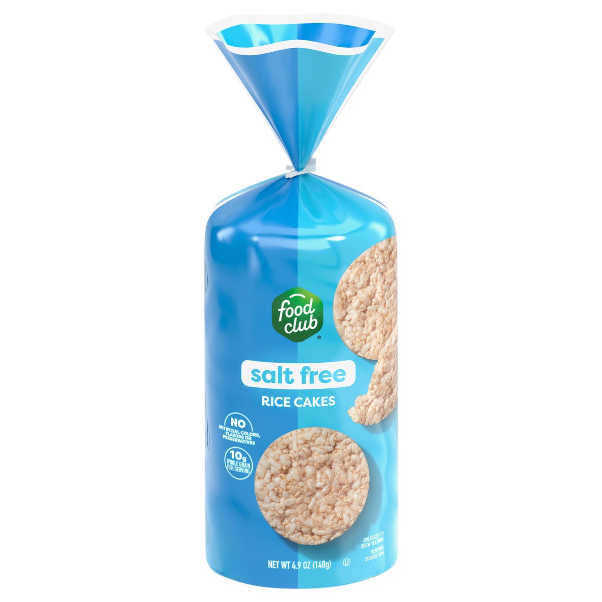 slide 4 of 4, Food Club Salt Free Rice Cakes, 4.9 oz