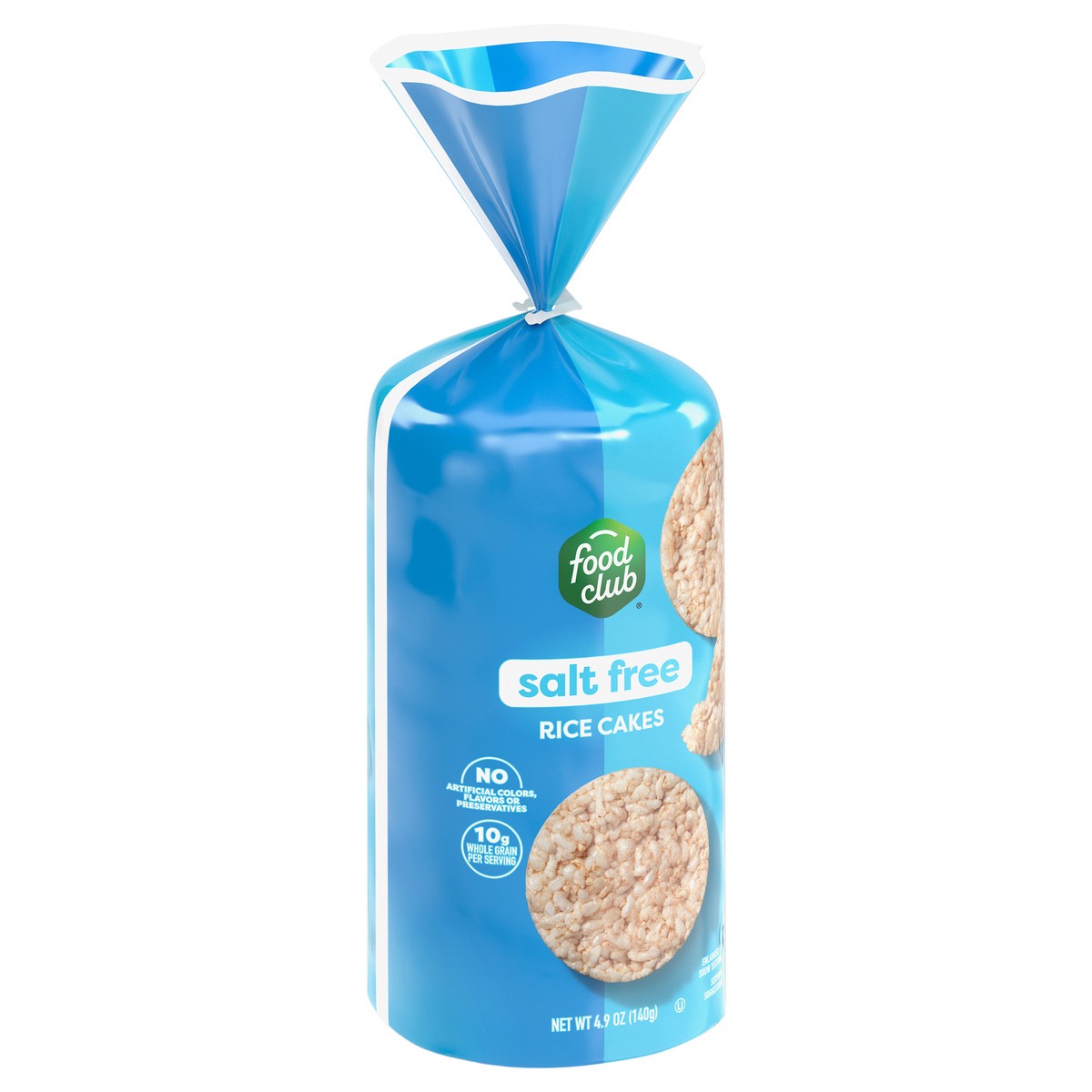 slide 3 of 4, Food Club Salt Free Rice Cakes, 4.9 oz