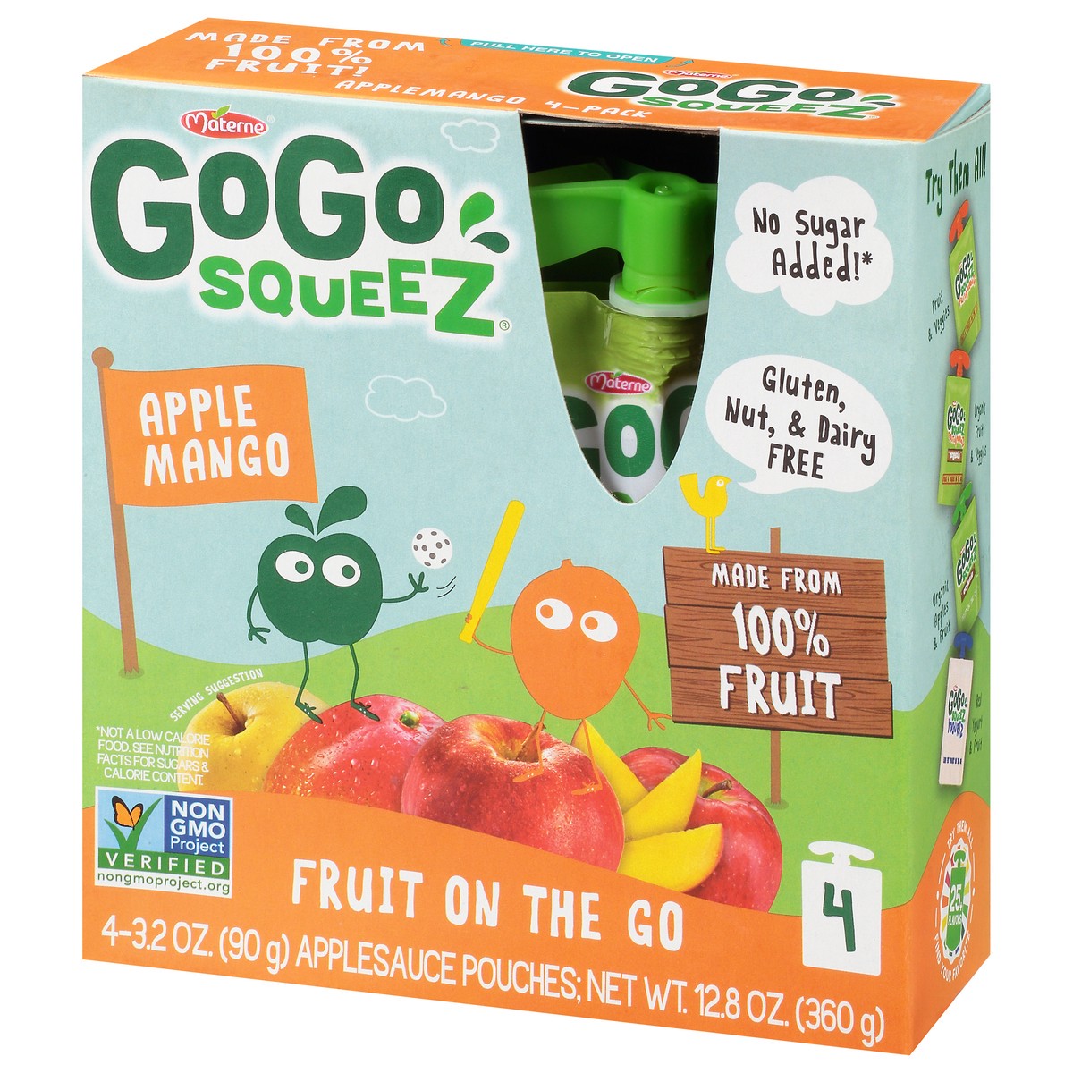 slide 9 of 14, Gogo Squeez Apple Mango Applesauce, 4 ct; 3.2 oz