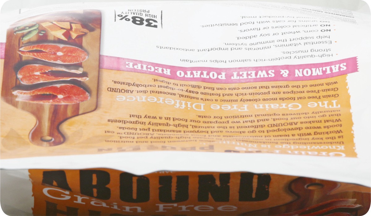 slide 9 of 9, Abound Grain Free High Protein Salmon & Sweet Potato Recipe Cat Food 48 oz, 48 oz