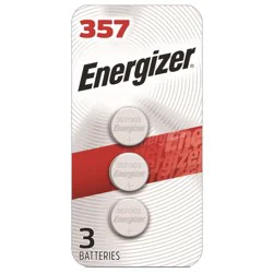 Energizer 357/303 Batteries (3 Pack), Button Cell Batteries