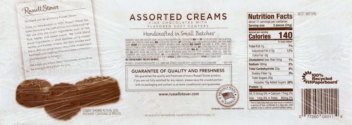 slide 6 of 6, Russell Stover Assorted Creams Fine Chocolates, 12 oz