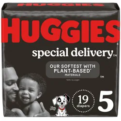 Huggies Special Delivery Hypoallergenic Baby Diapers, Fragrance Free, Size 5, 19 Ct