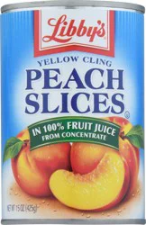 Libby's Yellow Cling Peach Slices 15 oz
