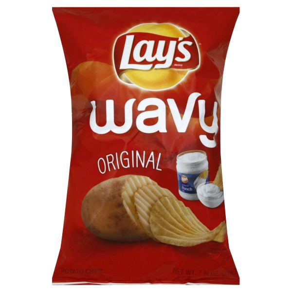 slide 1 of 6, Lay's Wavy Original Potato Chips, 10 oz