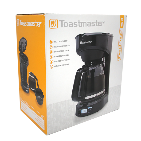 slide 1 of 1, Toastmaster 12 Cup Digital Coffee Maker, 12 cups