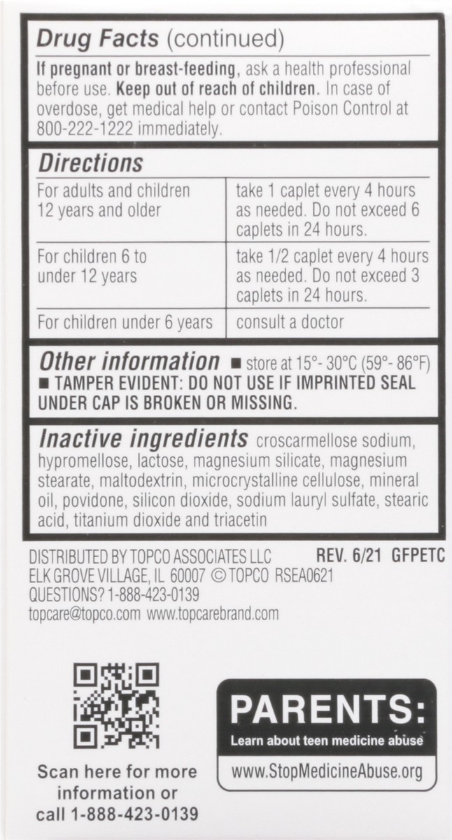 slide 2 of 9, TopCare Health Chest Congestion & Sinus Congestion Relief PE 50 Caplets, 50 ct