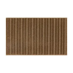 Mohawk Enduring Stripe Scatter Rug, 20 in x 32 in, Taupe