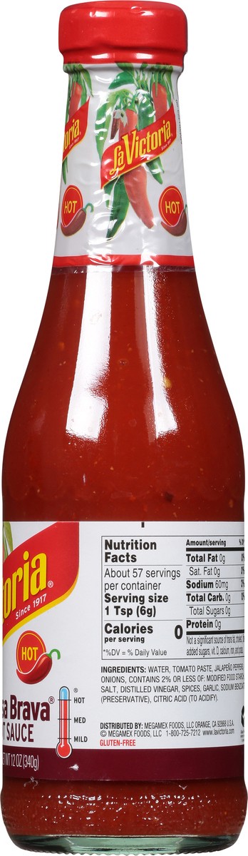 slide 8 of 9, La Victoria Salsa Brava Hot Sauce, 