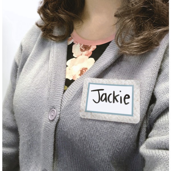 slide 2 of 3, Teacher Created Resources Name Tags/Labels, 3-1/2"" X 2-1/2"", Everyone Is Welcome, Pack Of 36 Labels, 36 ct