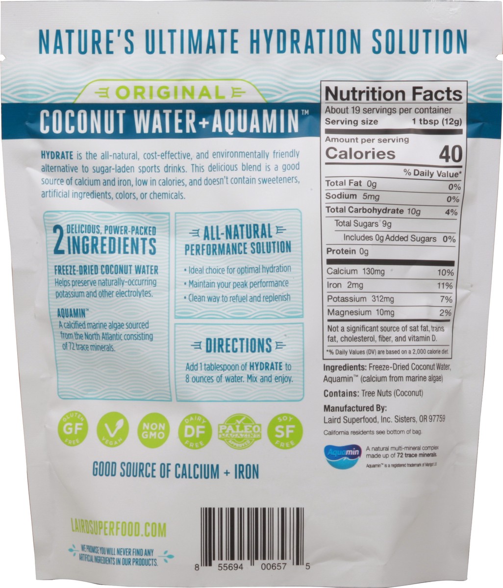 slide 9 of 14, Laird Superfood Hydrate Original Drink Mix 8 oz, 8 oz