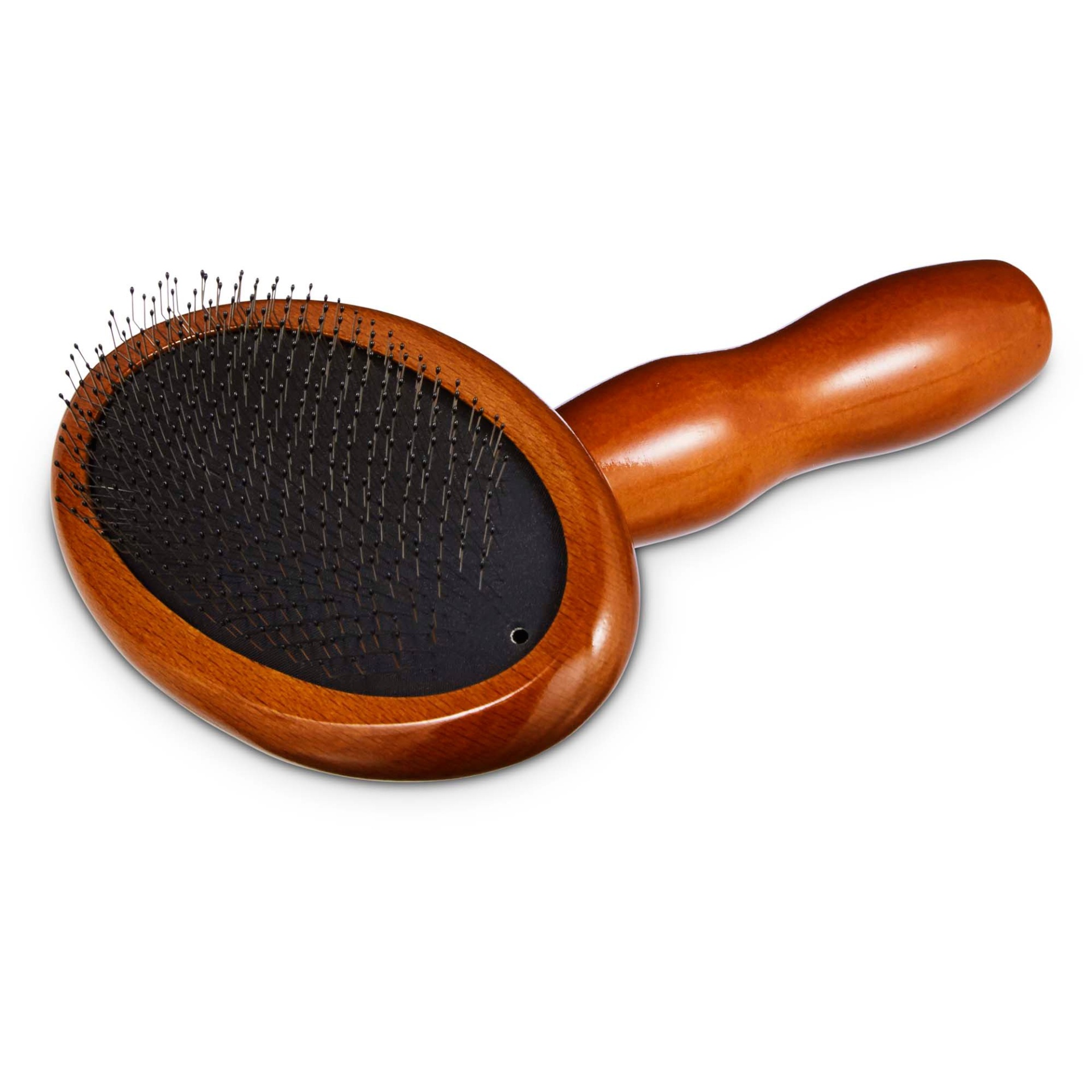 slide 1 of 1, Well & Good Wooden Cushion Slicker Dog Brush, LG