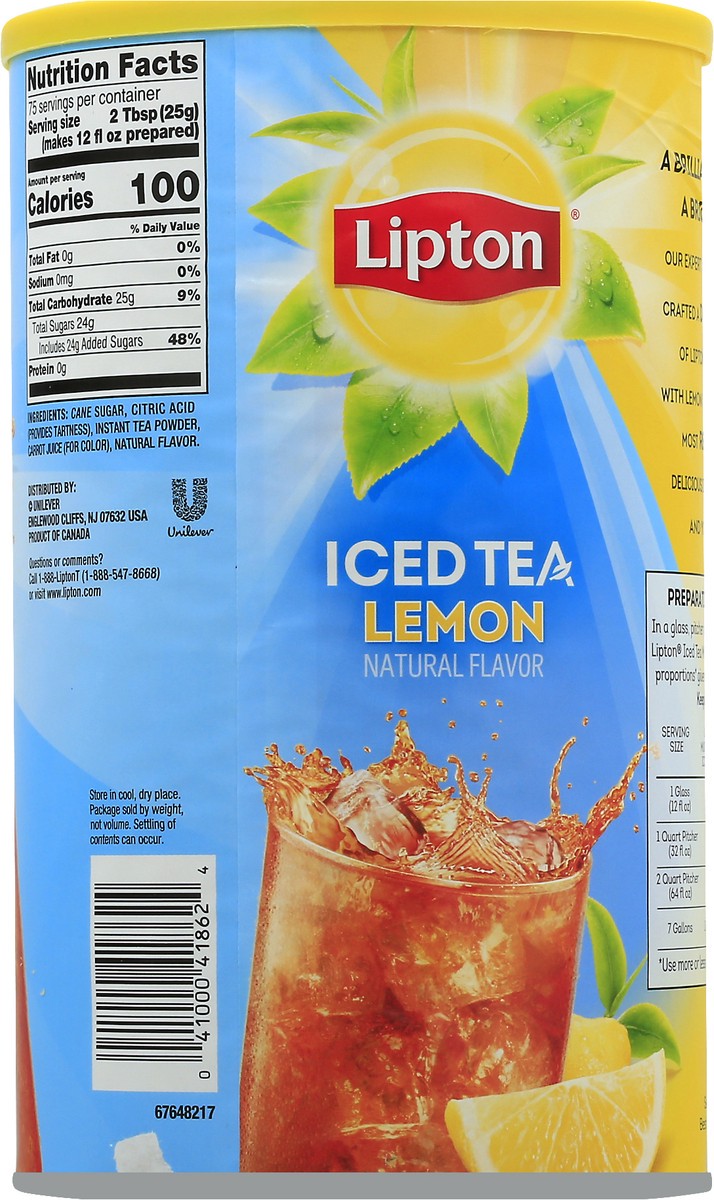 slide 2 of 11, Lipton Iced Tea Mix - 66.10 oz, 66.10 oz