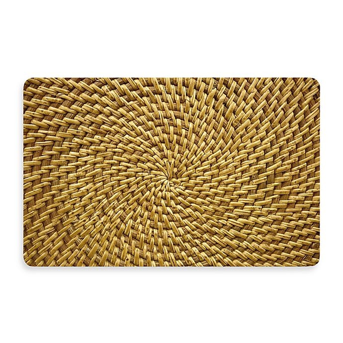 slide 1 of 1, Bungalow Flooring New Wave Radial Weave Kitchen Mat, 18 in x 27 in