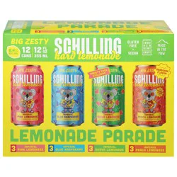 Schilling Lemonade Parade Variety Pack Hard Lemonade 12 - 12 fl oz Cans