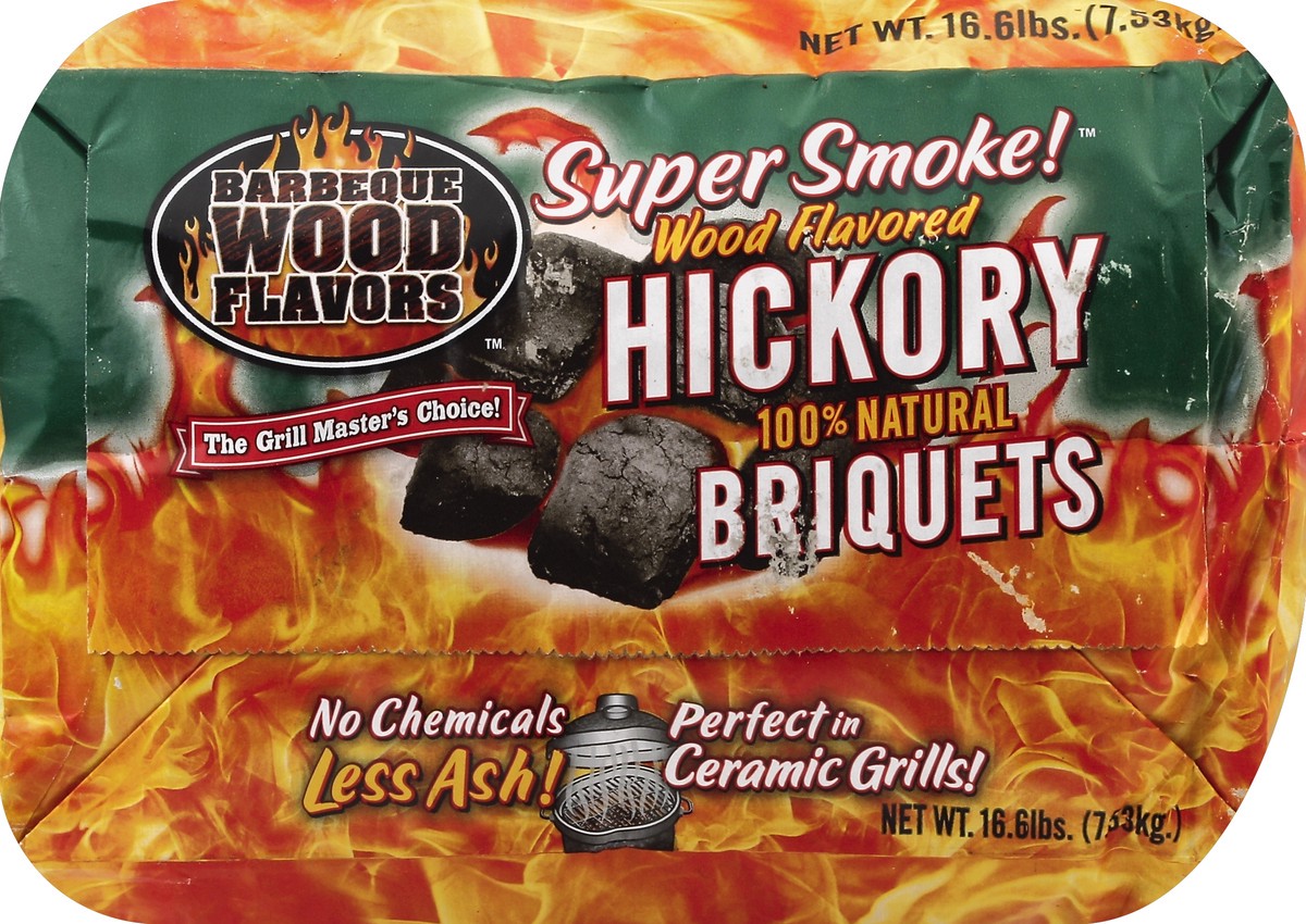 slide 2 of 6, Barbeque Wood Flavors Briquets 16.6 lb, 16.6 lb