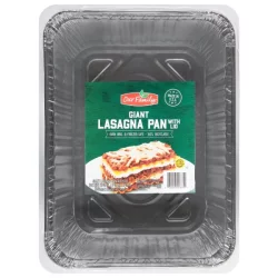 Our Family Foil Giant Lasagna Pan W/Lid
