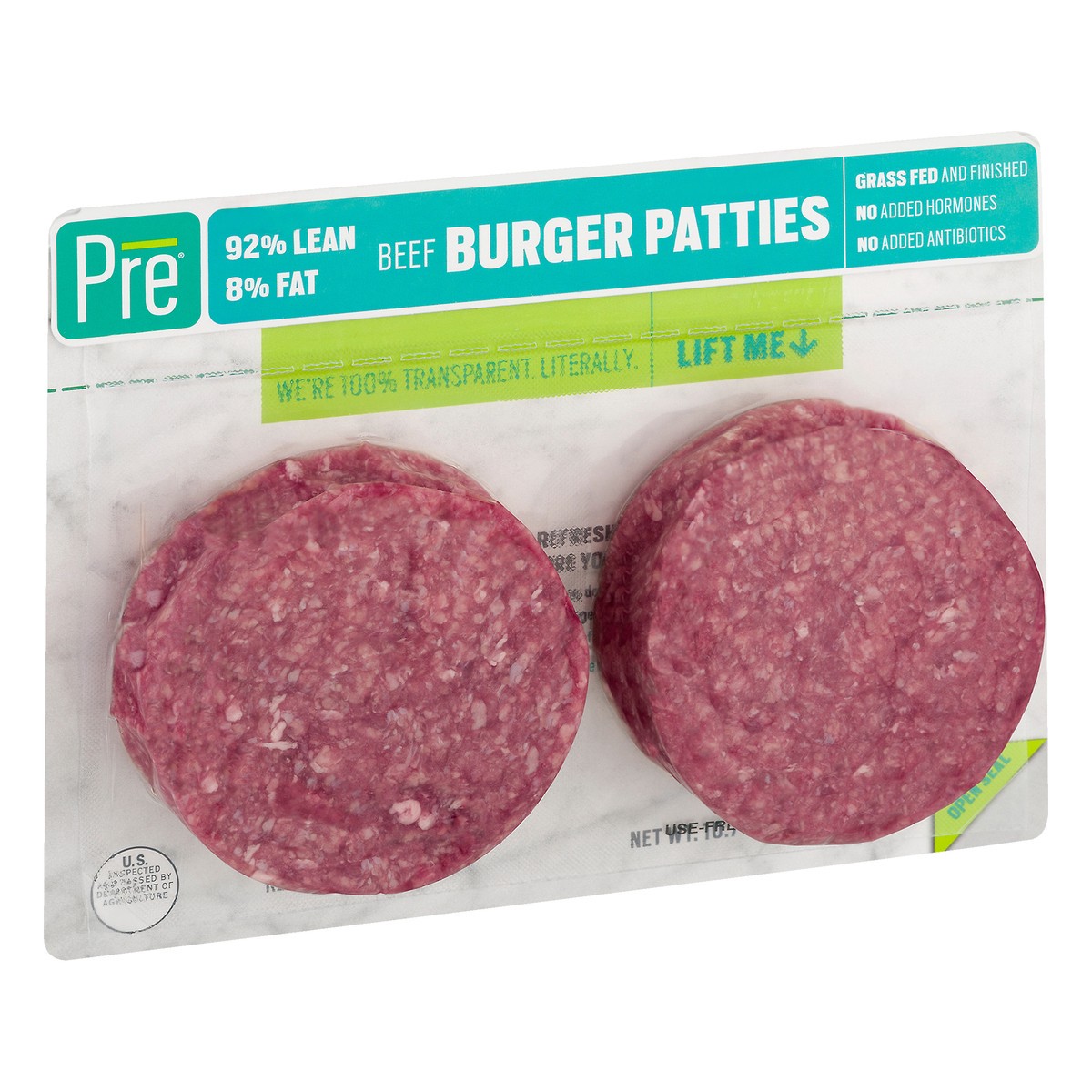 slide 4 of 12, Pre Beef Burger Patties 10.7 oz, 10.7 oz