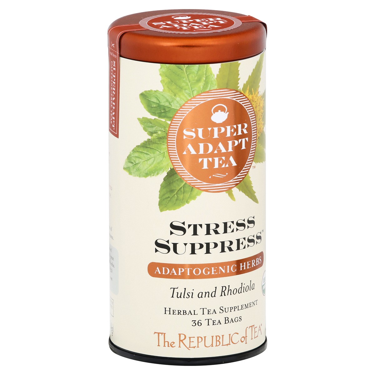 slide 7 of 9, The Republic of Tea Bags Stress Suppress Super Adapt Tea- 36 ct, 36 ct