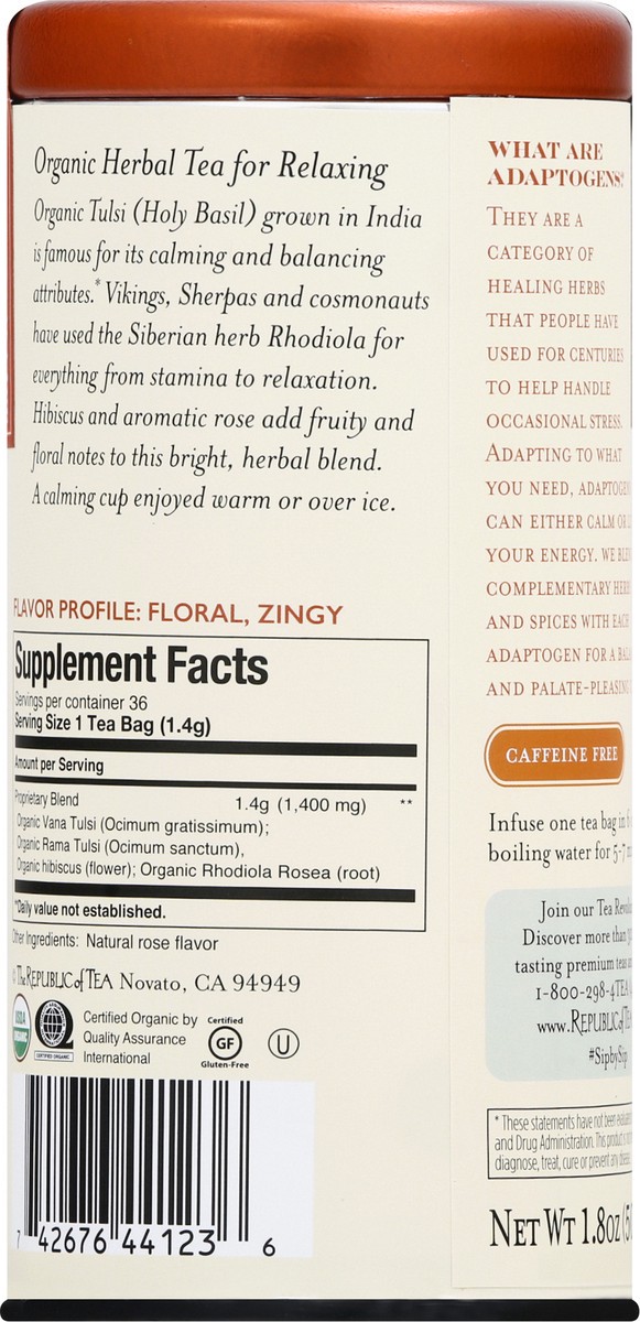 slide 3 of 9, The Republic of Tea Bags Stress Suppress Super Adapt Tea- 36 ct, 36 ct