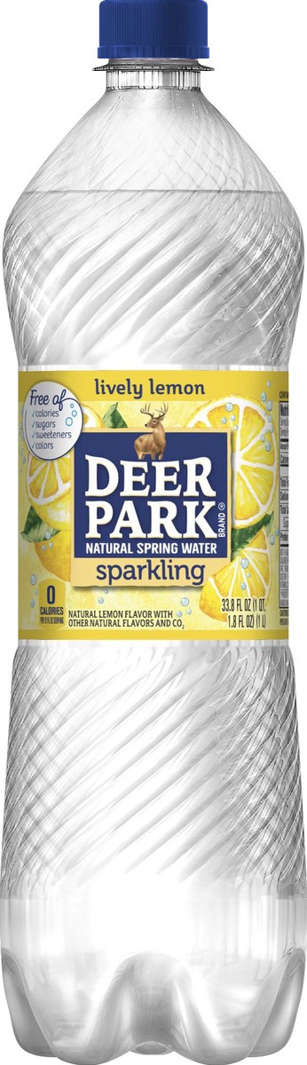 slide 4 of 6, Deer Park Sparkling Water, Lemon- 33.8 oz, 33.8 oz