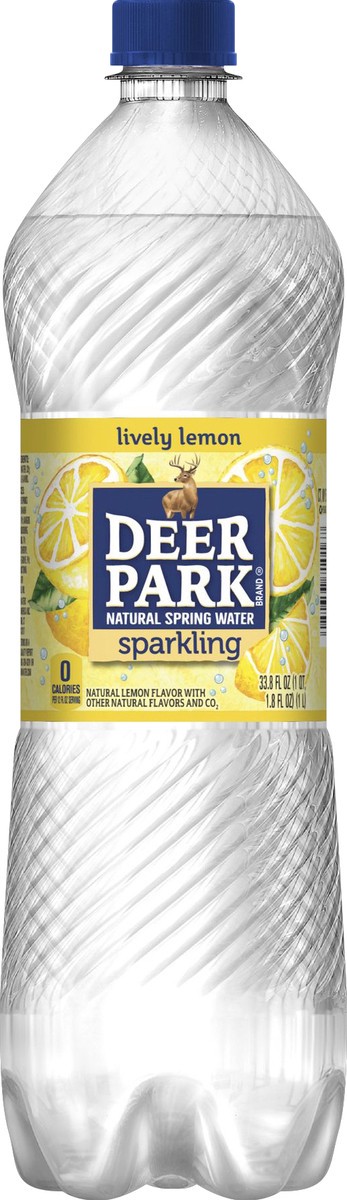 slide 5 of 6, Deer Park Sparkling Water, Lemon- 33.8 oz, 33.8 oz