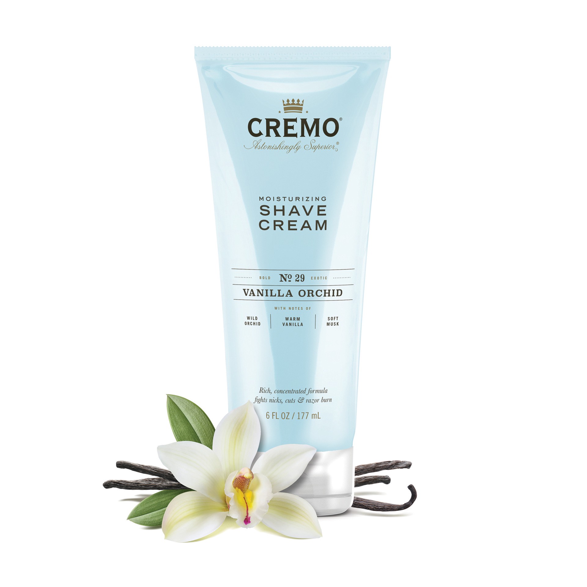 slide 7 of 7, Cremo Moisturizing Shaving Cream for Women, Vanilla Orchid Scent, 6oz, 1 ct